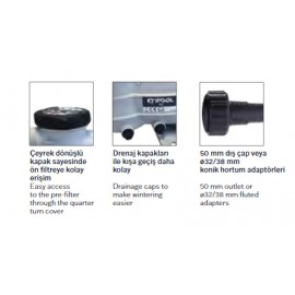 POMPA KRIPSOL S2 MODEL - 0,75 HP Monofaze - 0,75 KW  - 13 m³/h