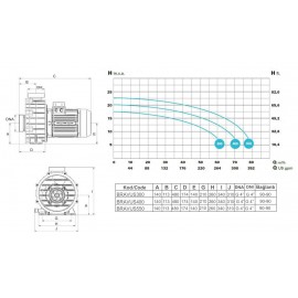 Pompa SACI Bravus Serisi 3 HP - Trifaze