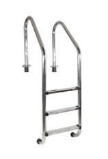 HAVUZ MERDİVENİ STANDART MODEL 316 PASLANMAZ ÇELİK BASAMAKLI WATERFUN