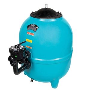 Filtre Filtrone L Plastik Geniş Kapak Ø 920 mm - 2" yandan çok yollu vanası ile - 33 m³/h